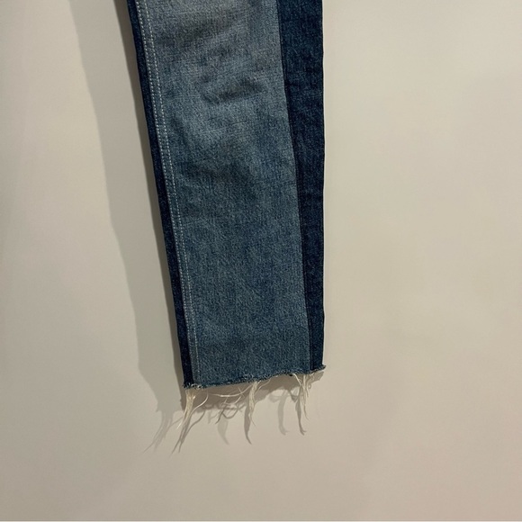 Helmut Lang Women's Reconstructed Straight Jeans - Light Blue Mix - Picture 6 of 14